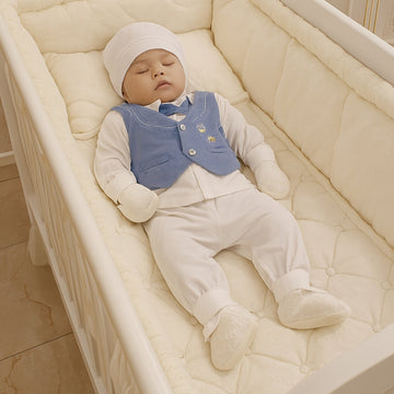 Newborn Baby 5 Pieces Gift Set - Play Time Blue