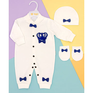 3 Pieces Baby Gift Set - White