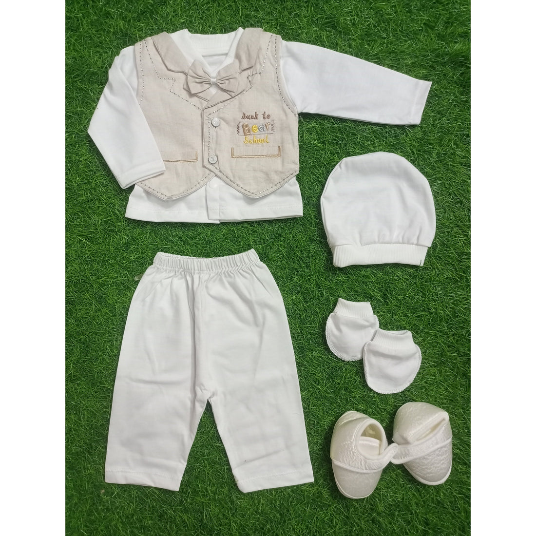 Newborn Baby 5 Pieces Gift Set - Back To School Skin